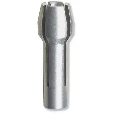 Close-up of a single 1/8 inch collet from the Five Pack One Eighth Inch Collet For Rotary Tools Replacement Set for precise smoothing.