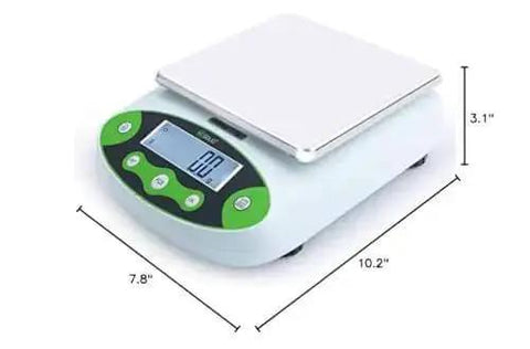 Digital Precision Lab Scale 15 Kg By 0.1 g Readability With 150 By 180 mm Stainless Steel Pan, Counting And Tare Functions, 11 Units, AC And DC Power