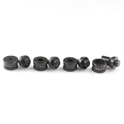 5.5mm Hydraulic Round Die For CH60 Punching Machine Replacement Tool, shown with multiple die sizes for metal fabrication.