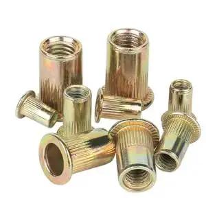 Rivet Nut Kit With 413-Piece SAE UNC Assortment In Zinc Plated Carbon Steel Flat Head Nuts for Auto and DIY Projects