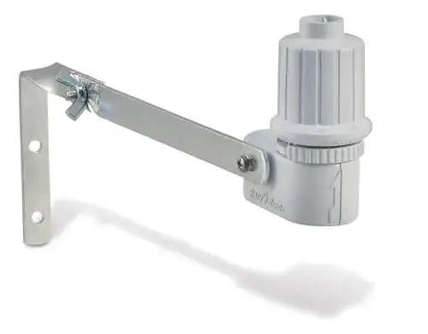 CPRSDBEX Wired Rain Sensor With Mounting Bracket And Wire For Sprinkler Systems, adjustable rainfall feature shown on metal bracket