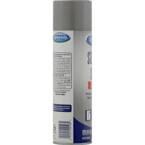 Sprayway stainless steel cleaner spray can, water-based, 15 oz, gray cap
