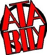 Red and black graphic with the text 'ATA BOY' in bold lettering.