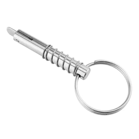 Marine-grade quick-release pin, 316 stainless steel, 8x51mm with key ring for boat hardware