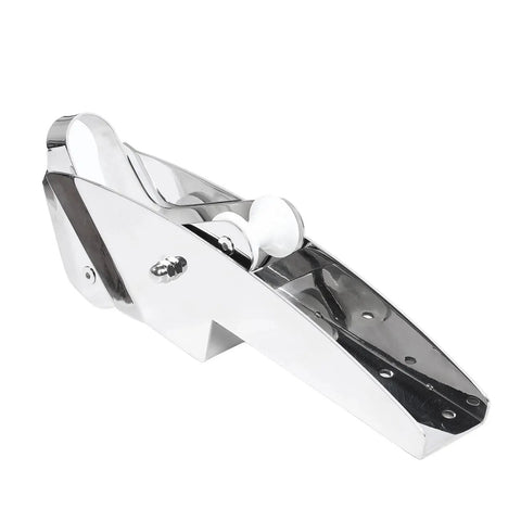 KAIXINM 316 stainless steel hinged bow anchor roller with polished chrome finish and white roller for yachts