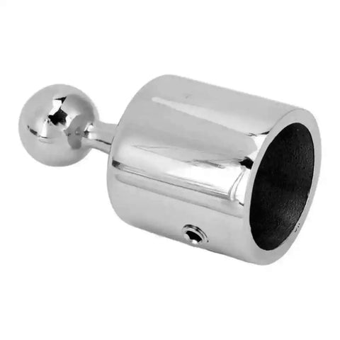 316 Stainless Steel Boat Bimini Ball Top Cap Fitting External Eye End For 22mm And 25mm Round Tubes With Double Screws Type Marine Grade