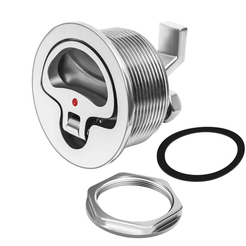 316 Stainless Steel Boat Cam Latch Non Locking Marine Grade O Handle Fits Two And One Half Inch Hole Mount Latch Durable Weatherproof Hardware For Boats And Seacraft
