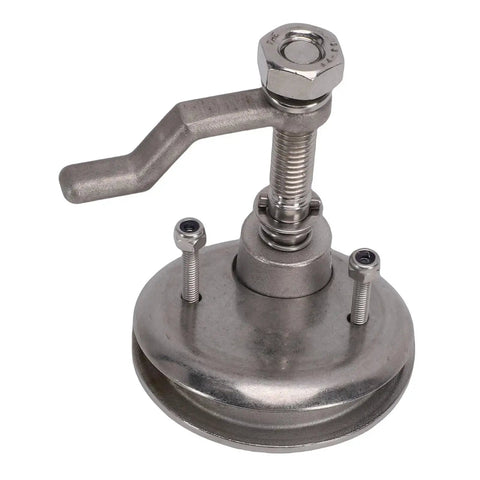 Jiawu boat cam latch, stainless steel 316, adjustable 1.25–2.75 in, flush mount with back plate and red indicator