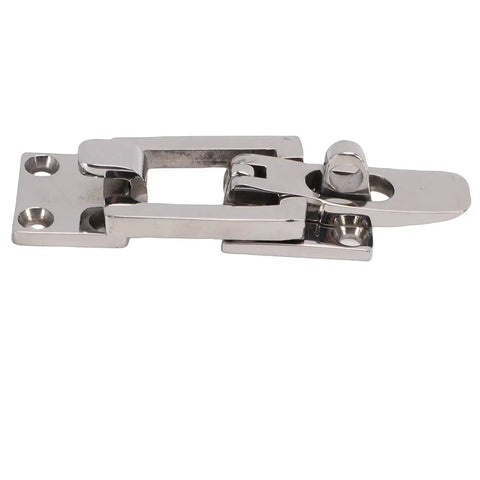 TIKATARER boat anti-rattle latch, 316 stainless steel lockable hatch clamp with center tension cam (front view)