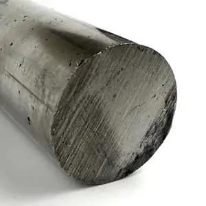 Close-up of Beefy 316 Stainless Steel Round Bar 0.125 Inch Diameter 36 Inch Length Unpolished Mill Finish Annealed AMS 5648
