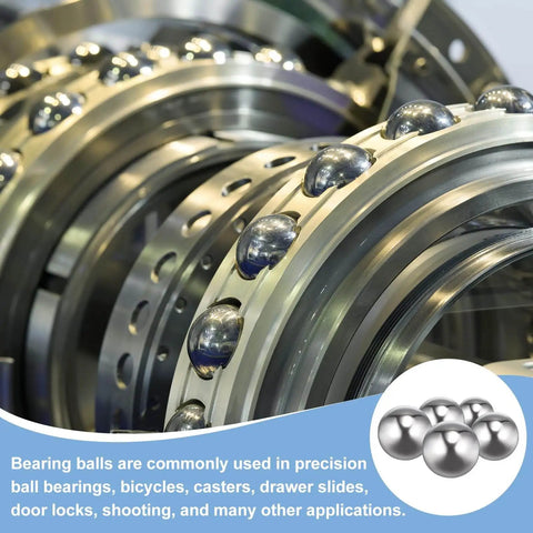 8mm Bearing Balls Set 100 Pcs 316 Stainless Steel G200 Precision Balls for bearings, bicycles, and casters, shown installed.