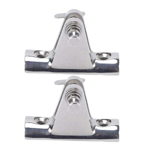 YDuupxe stainless steel bimini top deck hinge set with lock pins, 316 marine-grade, two pieces
