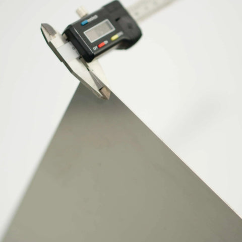 316 Stainless Steel Sheet 18 Gauge 1mm Thick SS316 Plate For Crafting And DIY Projects Not Magnetic Flat Metal Sheets For Kitchen Auto Jewelry And Marine Use with caliper measurement