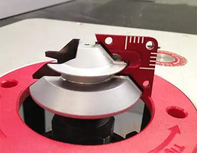 Lock Miter Master Jig For Three Eighths Inch To Three Quarters Inch Stock, CNC Machined Steel Body, attached to router table