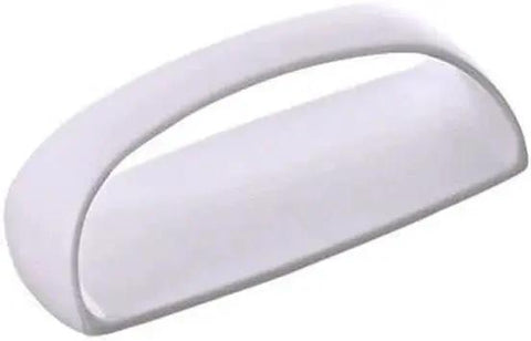 White adhesive handle from Two Pack White Adhesive Handles Self Stick Wardrobe And Cabinet Pulls No Drill Stick On Door Handles