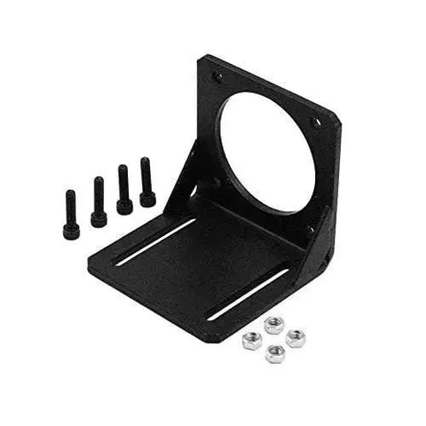 4 Pack Nema 23 Stepper Motor Mounting Brackets with screws, 57mm L type fixed mounts, heavy-duty steel, for CNC machines.