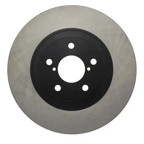 Centric Premium 120.47021 front brake rotor, silver disc with black center hub and five lug holes