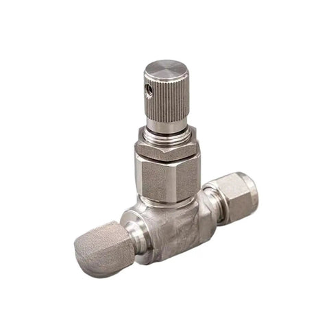 316L Stainless Steel MV Series Double Card Sleeve Metering Control Valve for Low Flow High Precision MV-1 side view