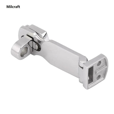 Marine Grade Stainless Steel Heavy Duty Door Hasp With Turning Padlock Eye Mount For Outdoor Doors, corrosion resistant 316L latch.
