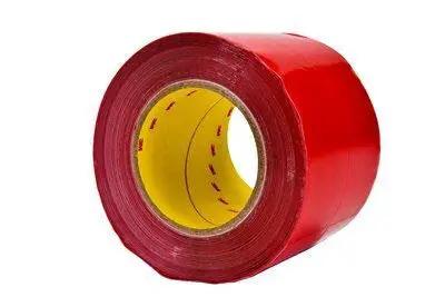 Red Fire and Water Barrier Tape FWBT4 4 in x 75 ft 1 roll self-adhesive elastomeric firestop seal for construction joints