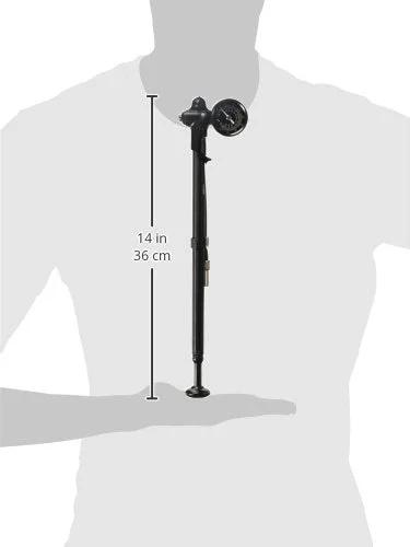 RockShox fork/shock pump with gauge, black, 14 in long, for bicycle suspension air pressure