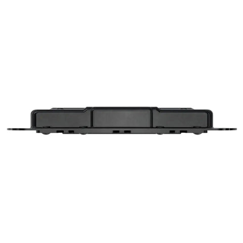 Side view of Four Pack Large Spring Loaded Recessed Steel Handles With Black Powder Coat for case, chest, box, cabinet, speaker enclosure.