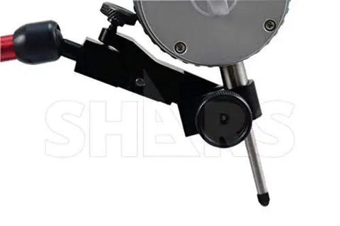 Close-up of 176 Lbs Magnetic Base Indicator Holder With Speed Set Fine Adjustment For Pro Grade Precise Setup and Quick Dial