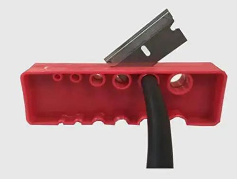 O Ring Splicing Kit With Buna N Cord, 70A Durometer, Black cord in red holder with blade, DIY Friendly