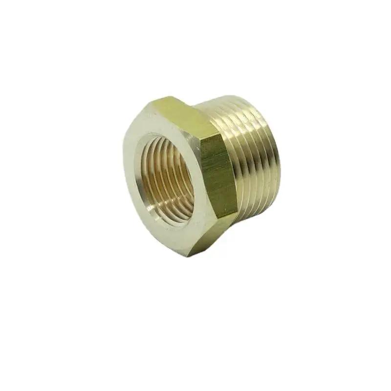 brass pipe reducer adapter for plumbing lines and work...