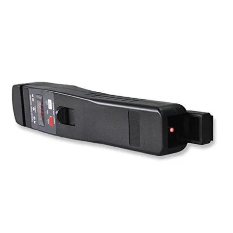D YEDEMC Live Optical Fiber Identifier, black handheld FTTH tool with 800-1700nm VFL, side view