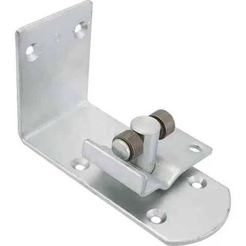 Exact Fit Eliason K0195 Upper Hinge Assembly With 90 Bearing Plate Replacement Part, angle view of metal hinge for seamless compatibility.