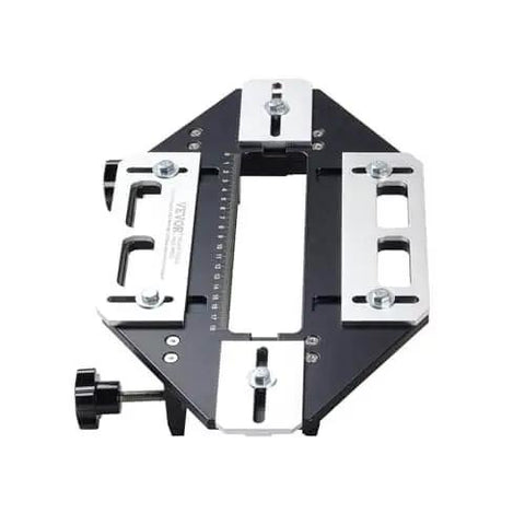 DIY Ready Door Hinge Jig For Woodworking Aluminum Alloy Hole Opener And Slotting Locator in tabletop view