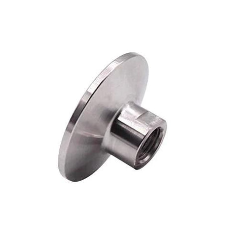 DERNORD 1.5 in sanitary tri-clamp to 1/4 in NPT female fitting, stainless steel, Amazon brand