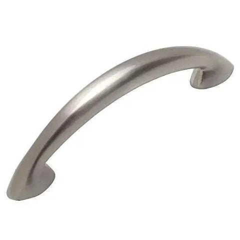 10 Pack Satin Nickel Modern Cabinet Hardware Arch Handle Pull With 2-1/2 Inch Hole Centers, 3-1/16 Inch Overall Length