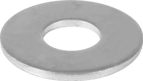 Flat Washers SAE Three Eighths Inch Zinc Coated 50 Count Corrosion Resistant For Indoor And Outdoor Use Fit For Coarse Threaded Fasteners DIYers Home Improvement shown