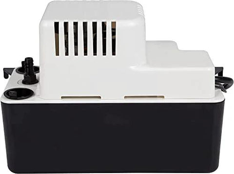 Little Giant VCMA-15UL condensate removal pump, 115V, 65 GPH, white top black base with 6-ft power cord