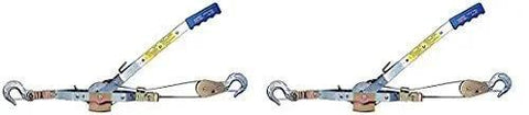PowR Pull 144SB6 2 Ton Capacity USA Made Two Pack Heavy Duty Puller Set, durable steel hand winch alternative for lifting and towing.