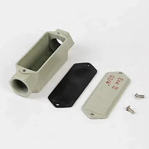 Explosion Proof Junction Box For Three Way Angled Wiring with screws and cover plates, compatible with G2 G2.5 G3 G4 series