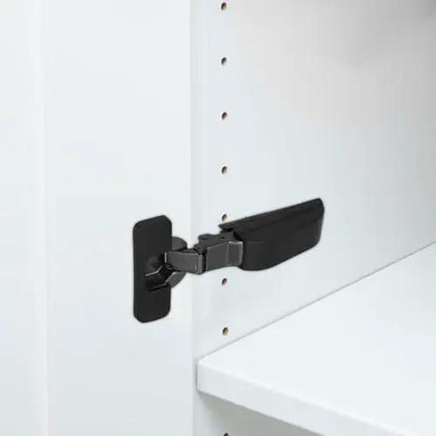 Soft Close Concealed Cabinet Door Hinges With Buffer Damper installed inside a cabinet, showcasing modern hardware design.