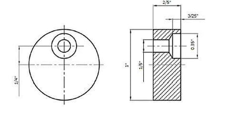 Technical drawing of stainless steel component from Bearing Roller Top Mount Barn Door Hardware Kit In Stainless Steel 78 Inch Track System For Super Smooth Sliding Doors Heavy Duty Barn Door Kit With Quiet Rollers Easy Install And Built To Last.