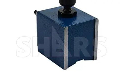 Heavy Duty Universal Magnetic Base Indicator Holder with blue finish for stable precision metrology, Shars 2027932