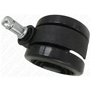 Heavy Duty Office Chair Caster Wheels Set Of 5 Universal Fit For Office And Gaming Chairs Smooth Silent Rolling On Hardwood Tile Carpet Floors With Precision Ball Bearings No Noise Glides Easy On Any Surface Durable Replacement close-up view