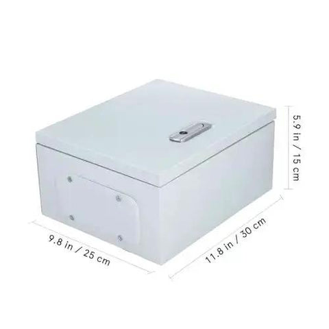 Metal Junction Box 250x300x140mm Rugged Wall Mounted Electrical Enclosure for Outdoor Use with Long Lock, thickened steel