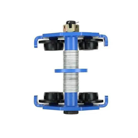 Manual Trolley For I Beam 2200 Lb Capacity, 1 Ton Load, Dual Wheel Heavy Duty Alloy Steel Construction, Adjustable Beam Width 2.5 To 7 Inches