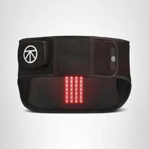 Front view of Four In One Back Wrap with Heat, Far Infrared, Vibration, and LED Therapy for Epic Lower Back Pain Relief at Home