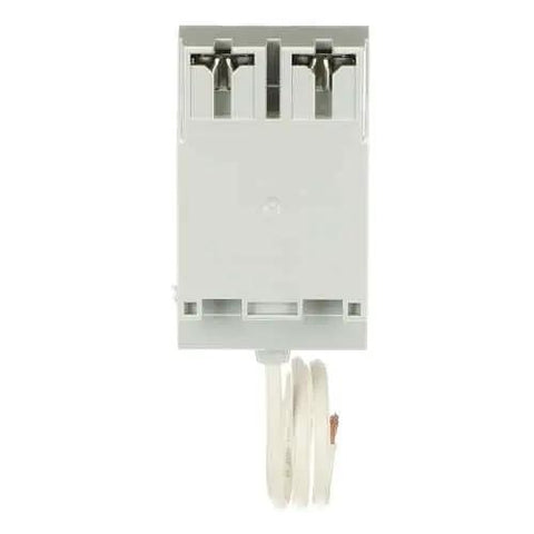 Whole House Type 1 Surge Protector 120/240 VAC 25kA Single Unit Pigtail Plug-On Device front view with pigtail cable
