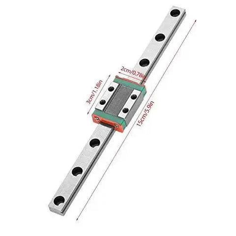 9mm LML9B Miniature Linear Rail With Bearing Steel Rail Block, 150mm length, for precision measurement set.