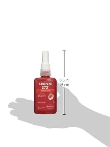 Red Threadlocker For High Temp Applications 50 Ml Bottle 272 Formula on hand for size reference