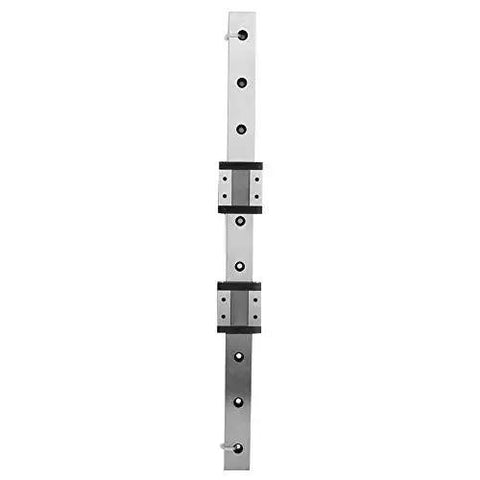 High Precision Miniature Linear Guide Rail 24mm Wide With Two Sliders shown vertically