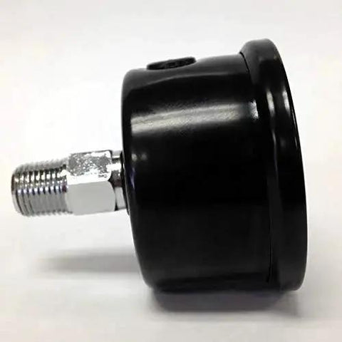 Side view of Workhorse 1.5 Inch Liquid Filled Pressure Gauge For Fuel Oil And Water Systems 0-100 PSI Direct Mount Marshall MSB00100